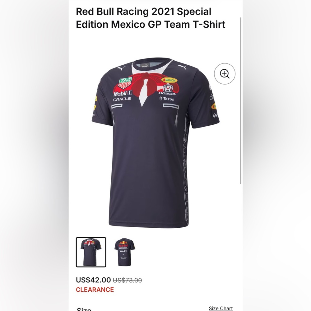 Red Bull Racing 2021 Special Edition Mexico GP Team T-Shirt